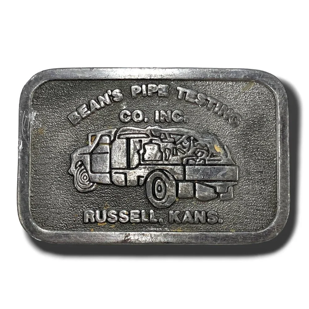Belt Buckle Bean's Pipe Testing Co, Inc. Russell, Kansas Made By Hit‎ Line USA